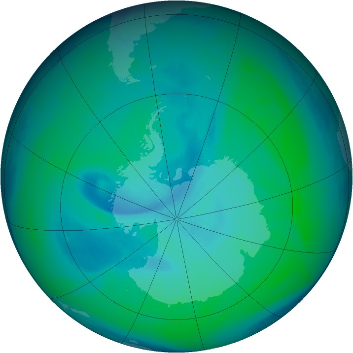 Ozone Map 2005-12-31